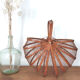 70s foldable mesh and bamboo basket