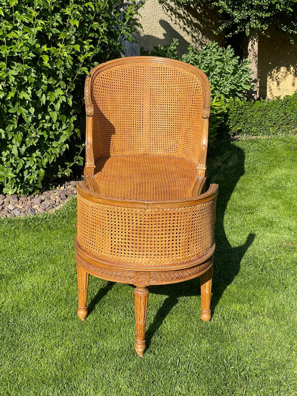 Banquette en Cannage Style Louis XVI