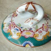 Sarreguemines earthenware sugar bowl minton decor model 5/215
