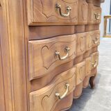 Louis xv style chest of drawers in pickled cherry