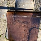 Vintage bookcase shelves plexiglass smoked