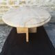 Natural travertine coffee table