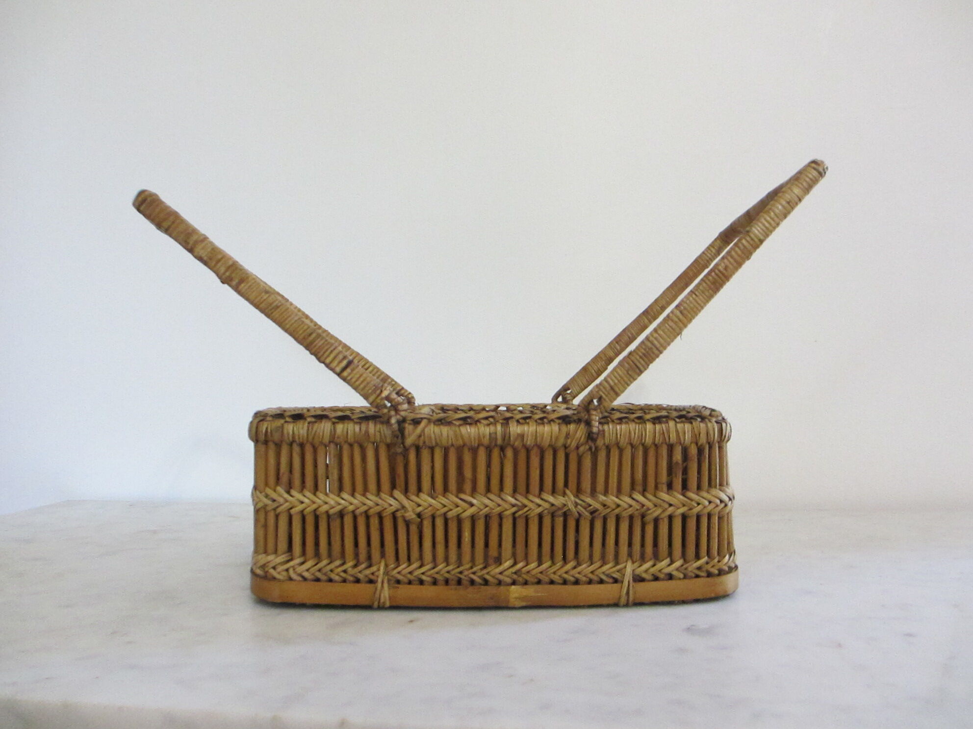 Rattan glass holders