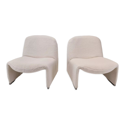 Set of 2 Alky Lounge Chairs by Giancarlo Piretti for Artifort, 1970s