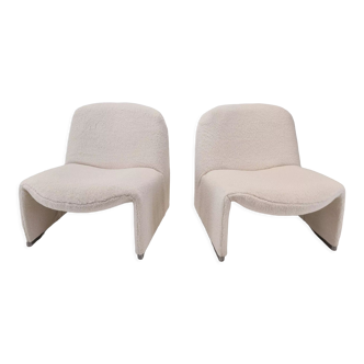 Set of 2 Alky Lounge Chairs by Giancarlo Piretti for Artifort, 1970s