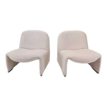 Set of 2 Alky Lounge Chairs by Giancarlo Piretti for Artifort, 1970s
