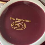 Set of 4 Apilco Bordeaux coffee cups