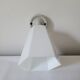 Art Deco wall lamp in opaline and porcelain