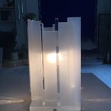 Gerhard Berg. Table lamp, "berg table", northern lighting, 1990s/2000s, plexiglass.