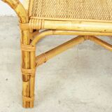 Rattan side table