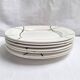 Flat plates St Amand model Bayonne white, green and black.