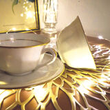 Set of 2 cups in Massé and Surget porcelain