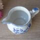 Old Milk Jug, Creamer, Jug, Sarraguemines Lancaster Vintage Blue Flowers Decor