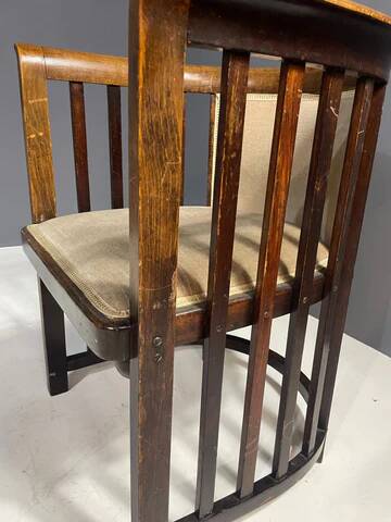 Josef Hoffmann, Art Nouveau armchair, Jacob & Josef Kohn, circa 1905, Vienna