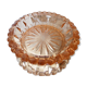 Polished glass ashtray pink blush