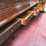 Napoleon III desk in rosewood with caissons and bleachers XIX century