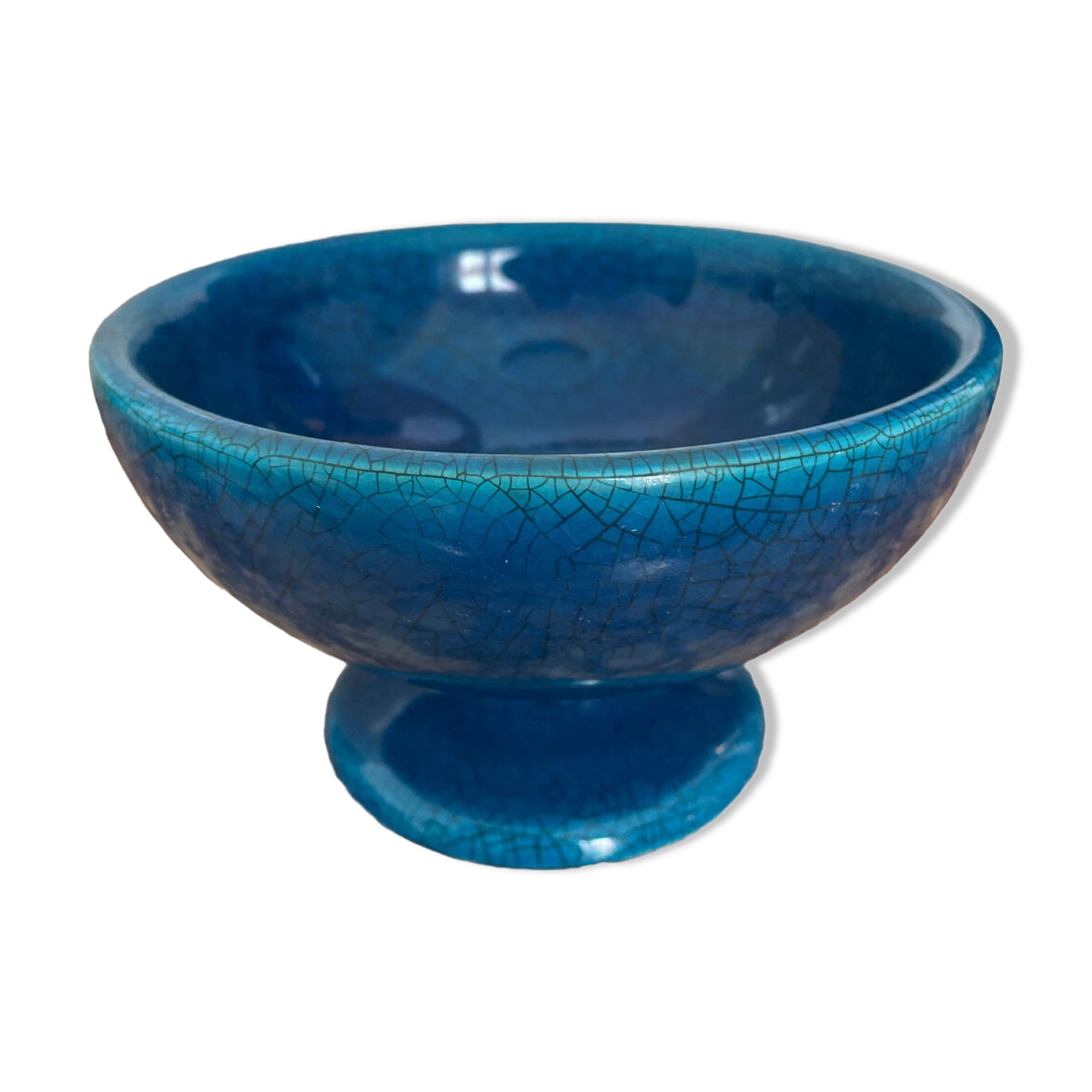 Art Deco cracked ceramic cup