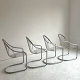 4 chairs in the style of Gastone Rinaldi