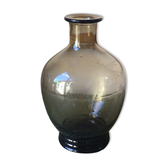 Smoked glass vase