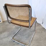 Vintage Cesca Cane Chair: 1970s Italian Mid-Century Modern Dining Office Ch
