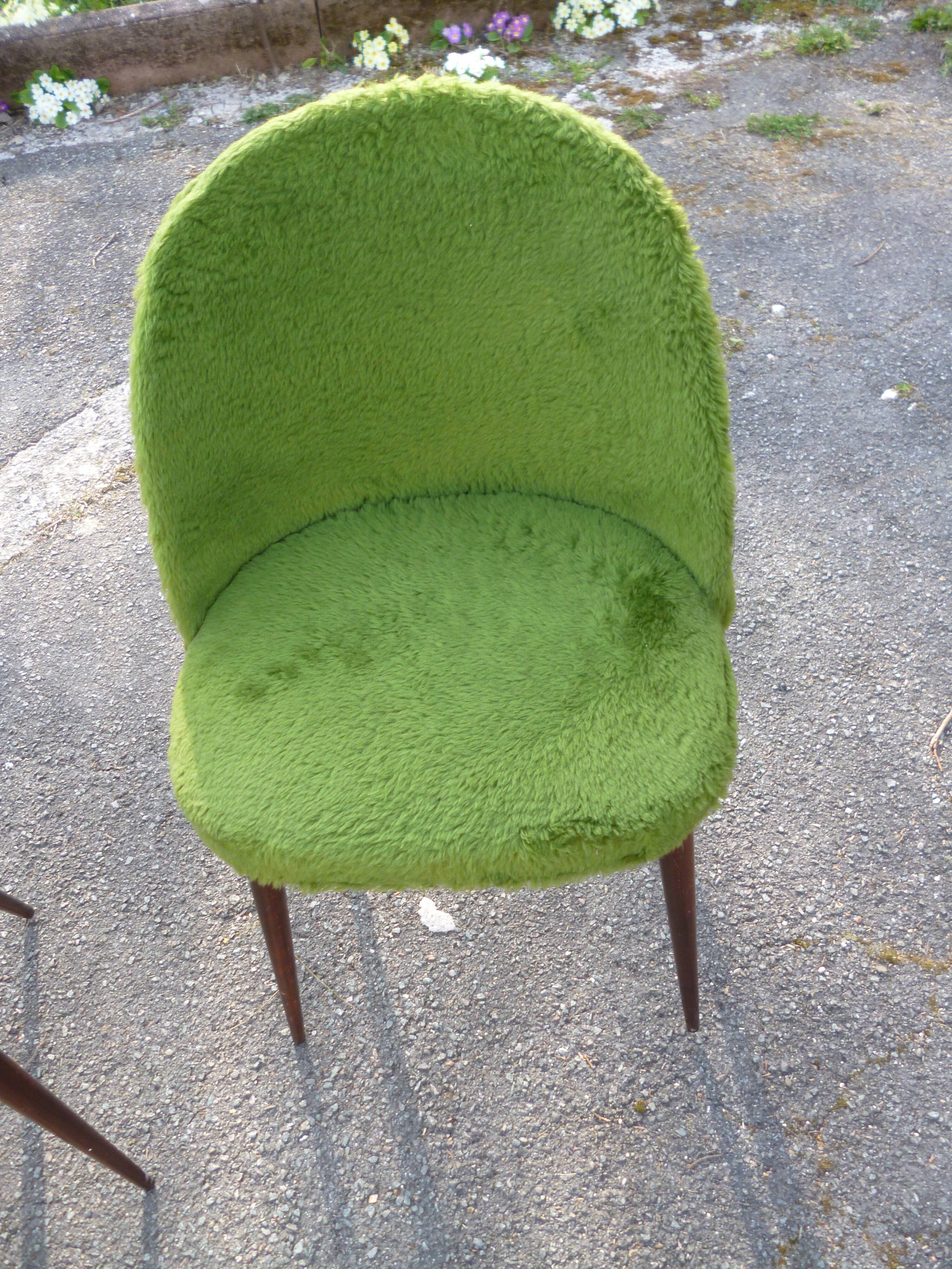 Paire de chaise moumoutte