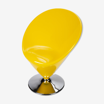 Yellow Space Age Ice Cone Chair