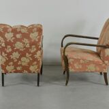 Set of 2 Swedish sculptural armchairs from the 1950s