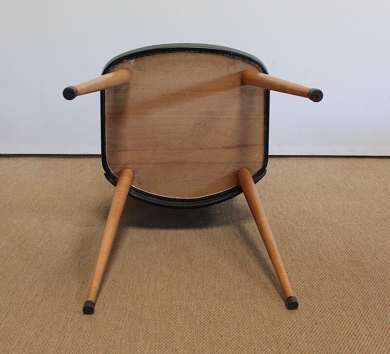 Suite of 8 baumann chairs, "essor" model – 1960s