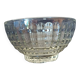 Coupelle ancien bol en verre moulé transparent