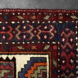 Vintage handwoven Zanjan Hamadan oriental rug, Middle East, 1960s.