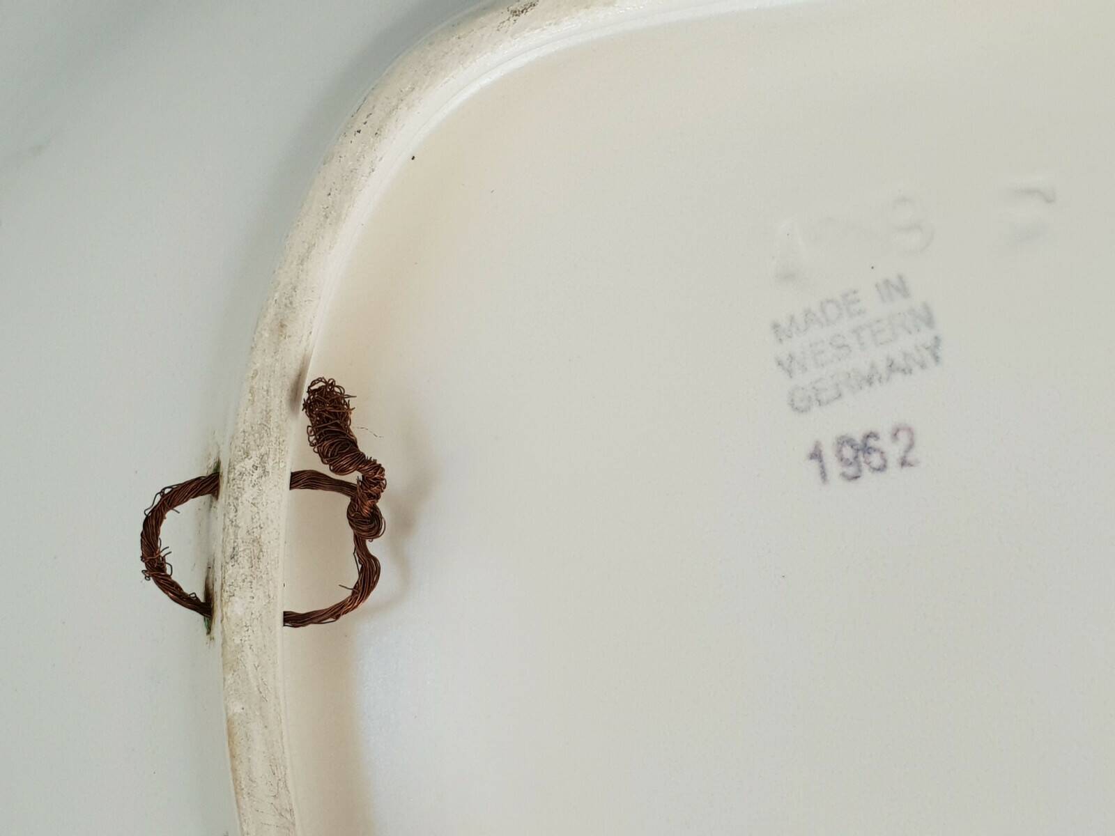 Vintage 1960s wall plate or fruit bowl in ceramic west germany 60s 1960s