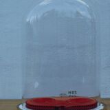 Oval wedding globe in glass 28 cm high