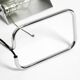 Large original 1980s chrome table lamp by Florian Schulz