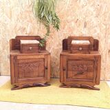 Pair of Art Deco bedside tables