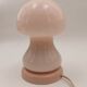 Lampe champignon vintage rose verre de Murano 80's