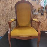 Renovated Voltaire armchair in Japandi style