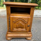 Louis XIV solid oak bedside table 1900