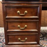 Classic English Desk with Green Leather