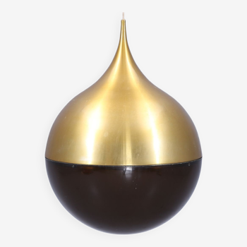 Space age drop-shaped pendant light