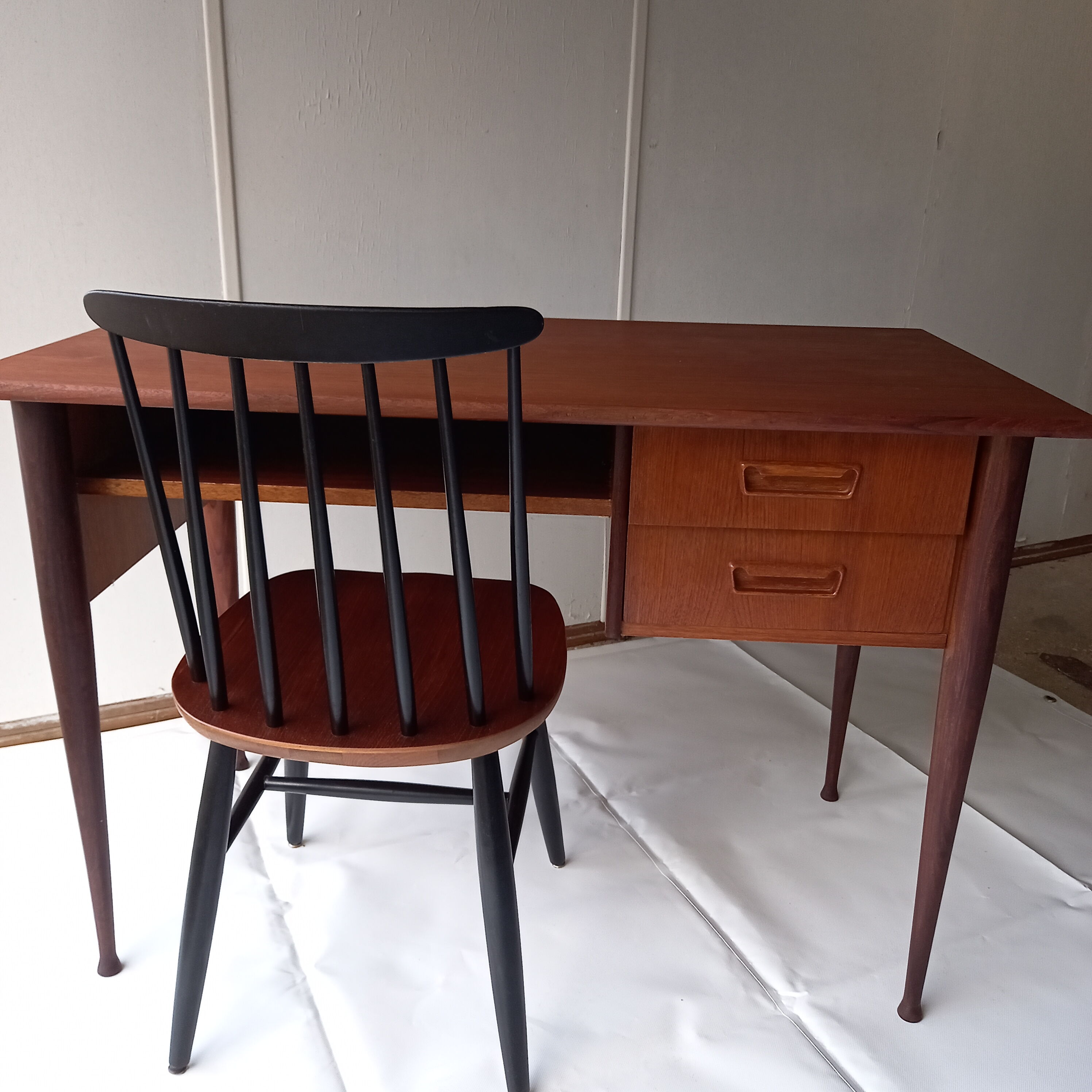 Scandinavian teak office 60s