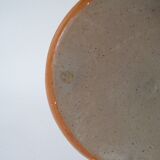 Plat rond en grès vernissé, 1970