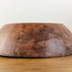 Raw wooden salad bowl