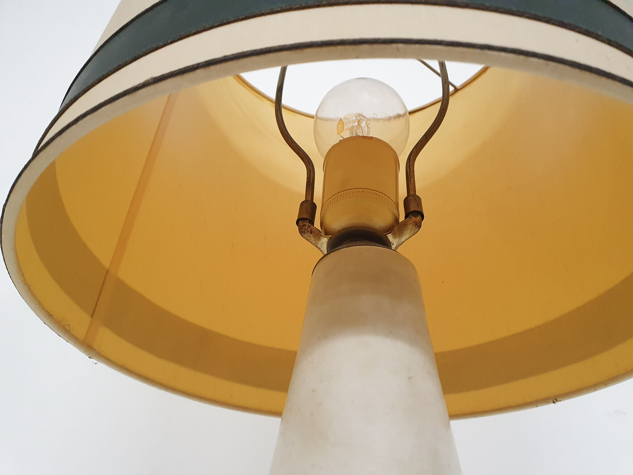 White ceramic table light by Mobach, The Netherlands, 1950's