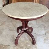 Thonet Table No. 8 from 1888 Café Museum after Adolph Loos marble top