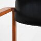 Teak and leather chair, Denmark 1960s