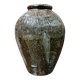 Ancient wine jar in enamelled stoneware, China, 19th century.