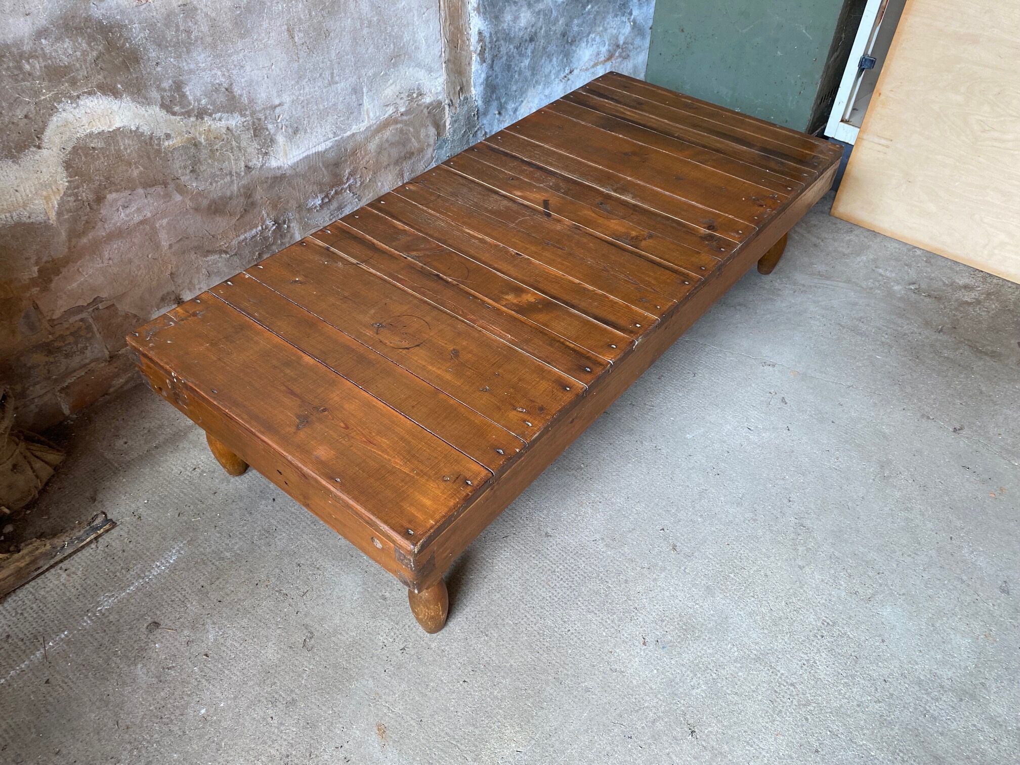 Solid wood coffee table 1950s