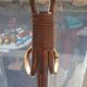 1950s rattan coat rack