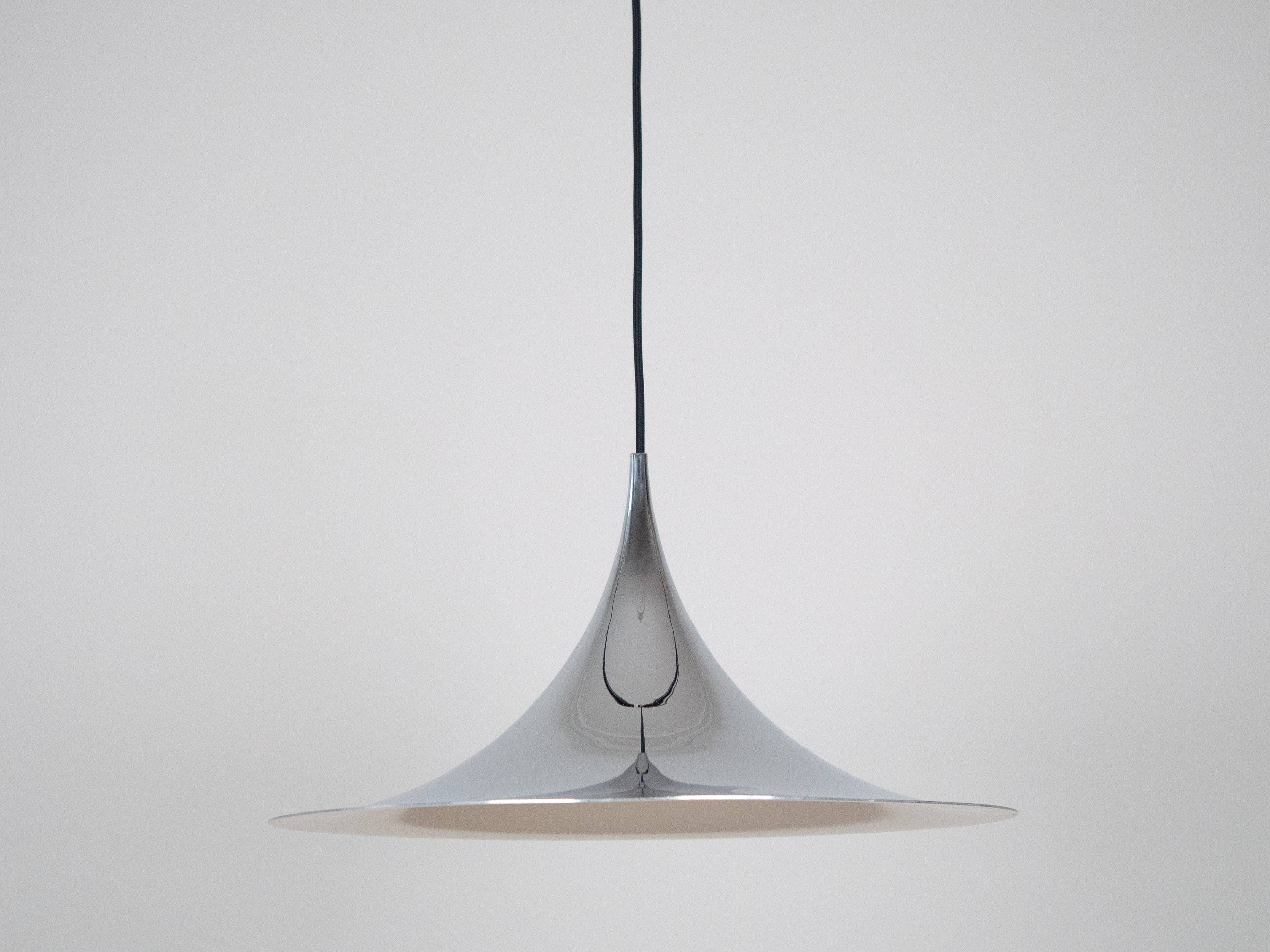 Danish vintage pendant lamp Semi by Bonderup and Thorup, Fog og Morup, 1968