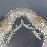 Old Venetian glass mirror to install or hang without lack. SB